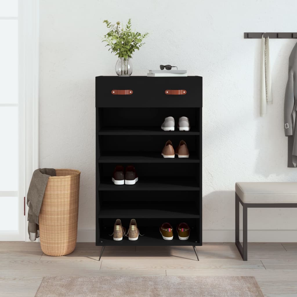 Shoe Cabinet 60X35X105 Cm Engineered Wood