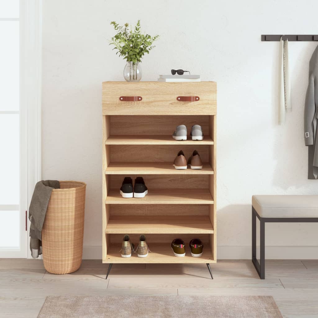 Shoe Cabinet 60X35X105 Cm Engineered Wood
