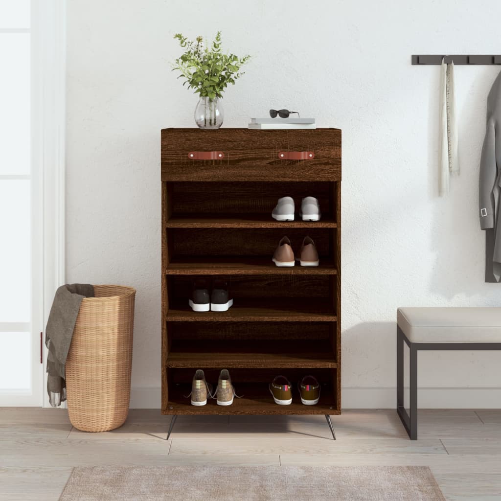 Shoe Cabinet 60X35X105 Cm Engineered Wood