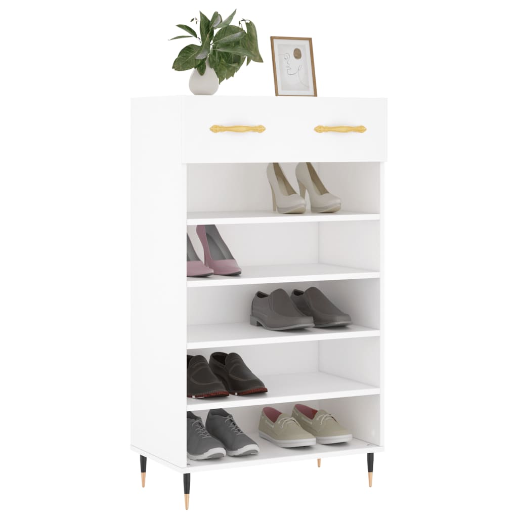 Shoe Cabinet 60X35X105 Cm Engineered Wood