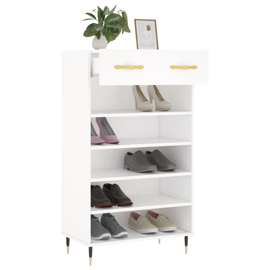 Shoe Cabinet 60X35X105 Cm Engineered Wood