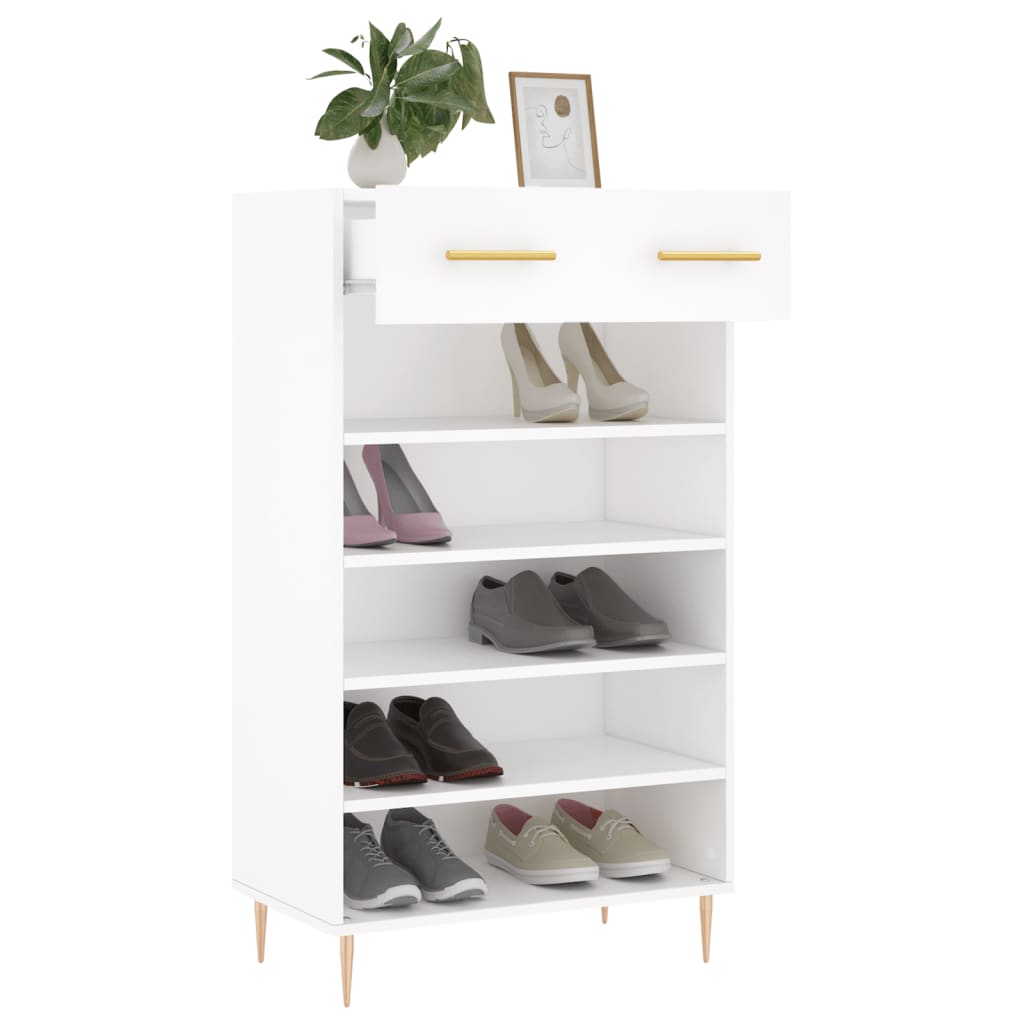 Shoe Cabinet 60X35X105 Cm Engineered Wood