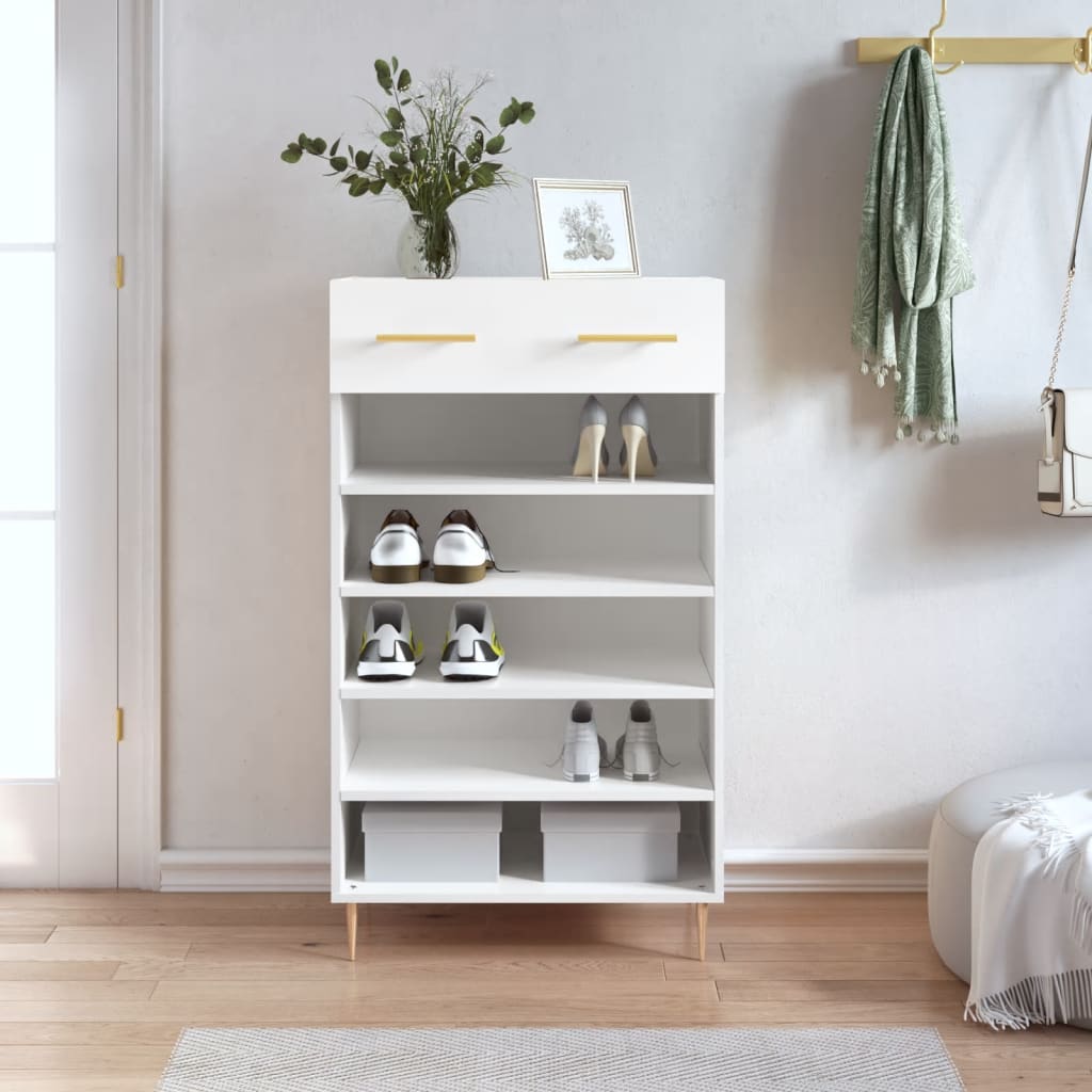 Shoe Cabinet 60X35X105 Cm Engineered Wood
