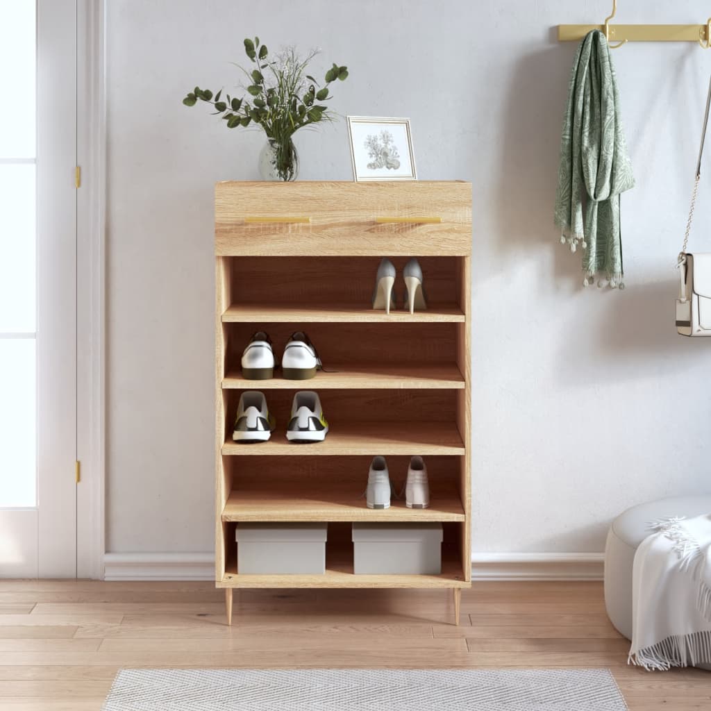 Shoe Cabinet 60X35X105 Cm Engineered Wood