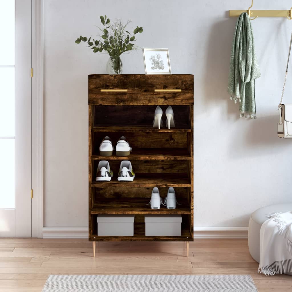 Shoe Cabinet 60X35X105 Cm Engineered Wood