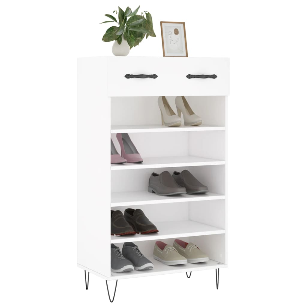 Shoe Cabinet 60X35X105 Cm Engineered Wood