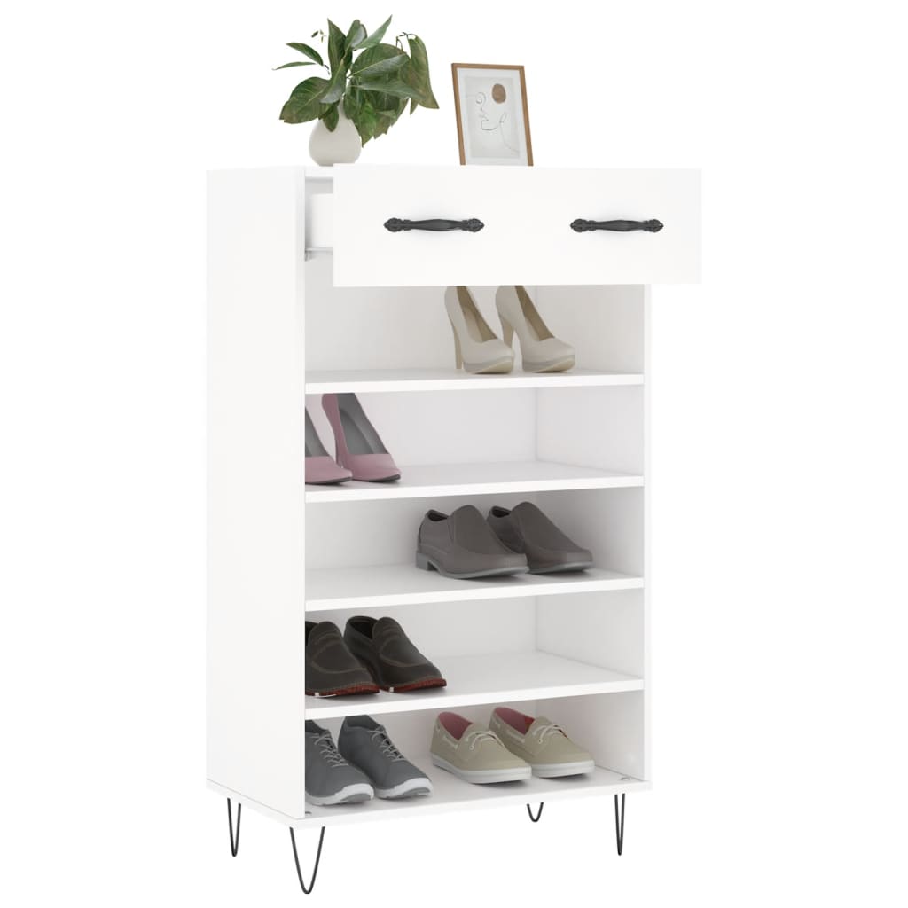 Shoe Cabinet 60X35X105 Cm Engineered Wood