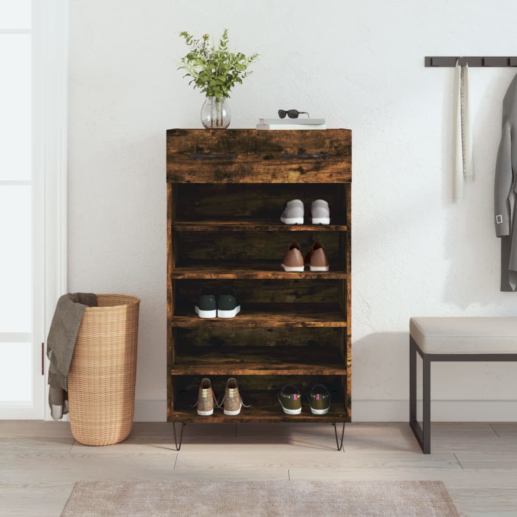 Shoe Cabinet 60X35X105 Cm Engineered Wood