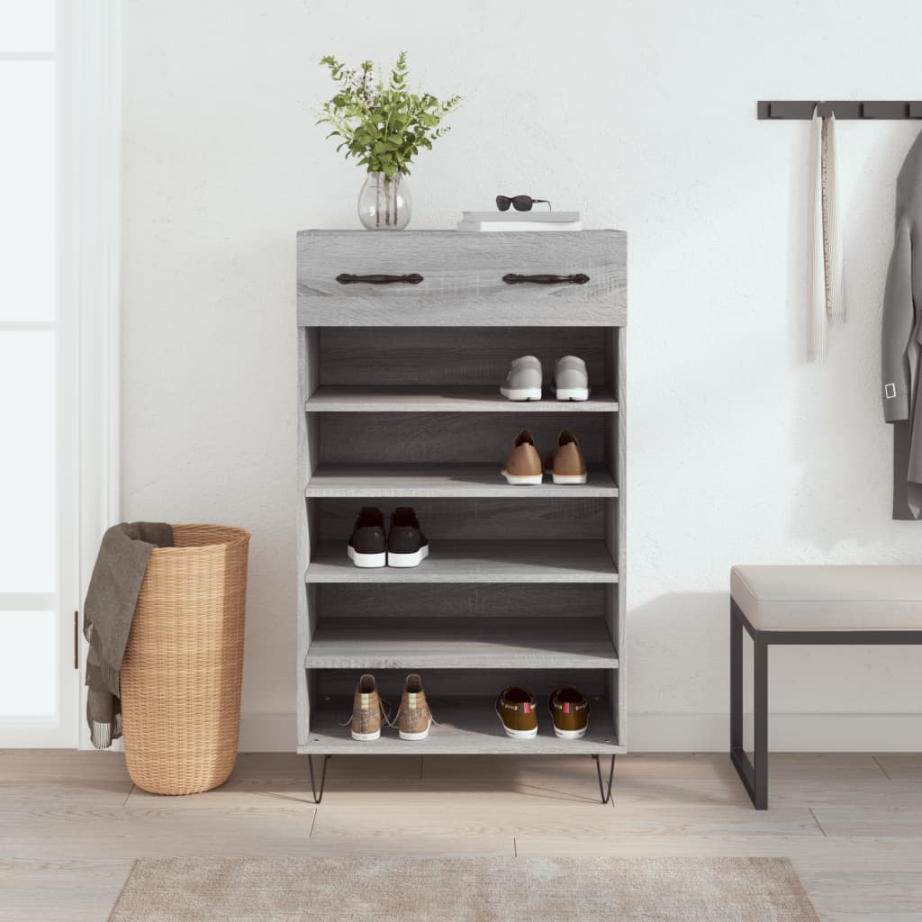 Shoe Cabinet 60X35X105 Cm Engineered Wood