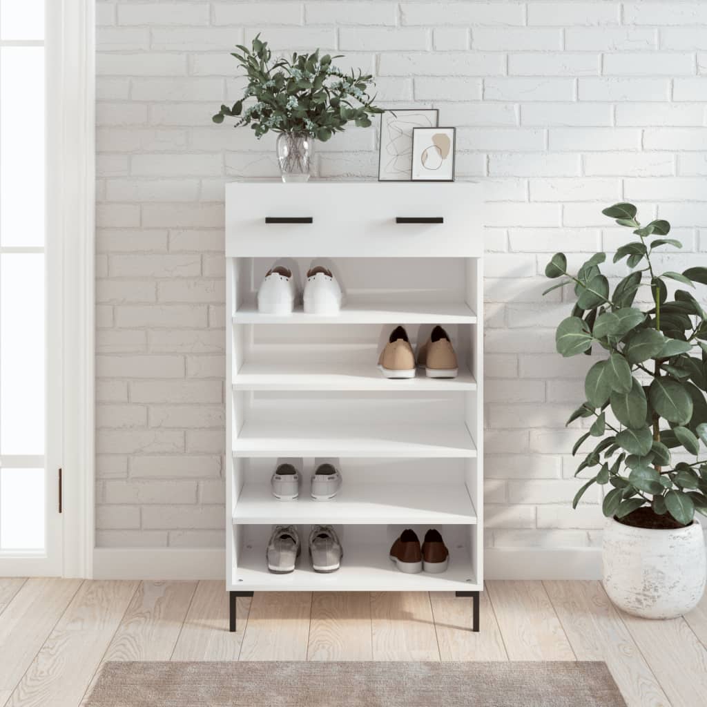 Shoe Cabinet 60X35X105 Cm Engineered Wood