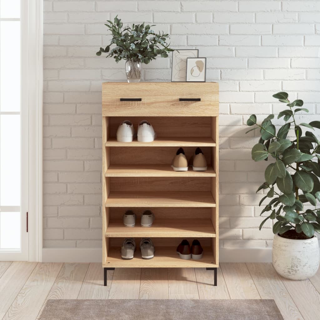 Shoe Cabinet 60X35X105 Cm Engineered Wood