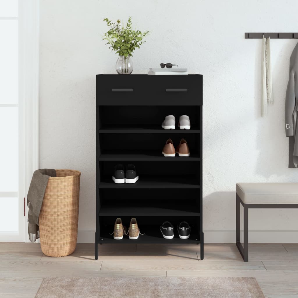 Shoe Cabinet 60X35X105 Cm Engineered Wood