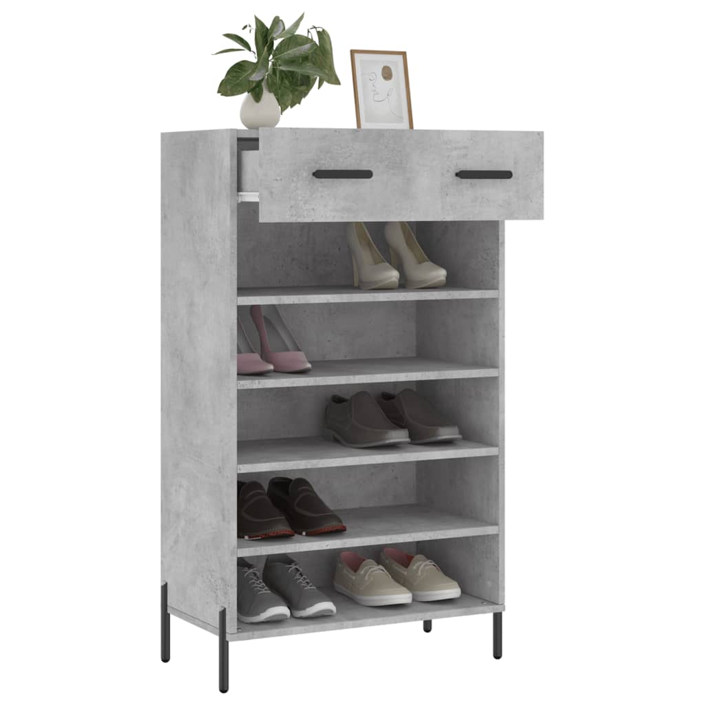 Shoe Cabinet 60X35X105 Cm Engineered Wood