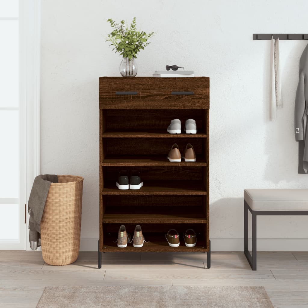 Shoe Cabinet 60X35X105 Cm Engineered Wood