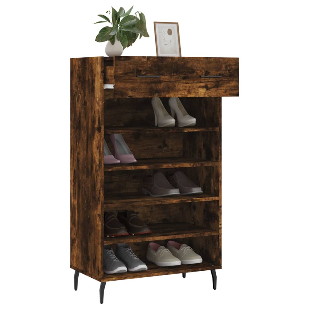 Shoe Cabinet 60X35X105 Cm Engineered Wood