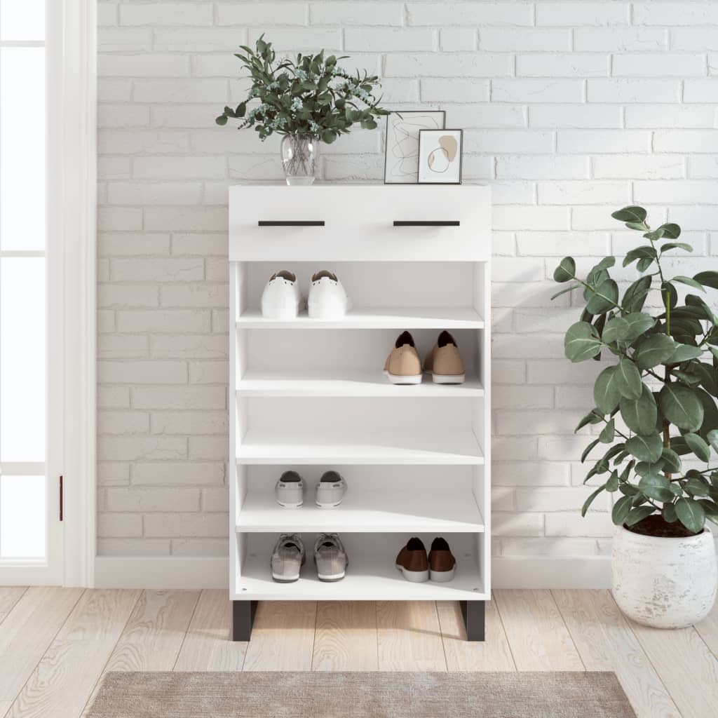 Shoe Cabinet 60X35X105 Cm Engineered Wood