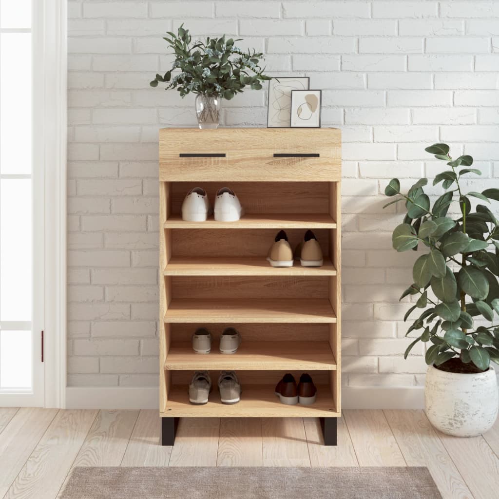 Shoe Cabinet 60X35X105 Cm Engineered Wood