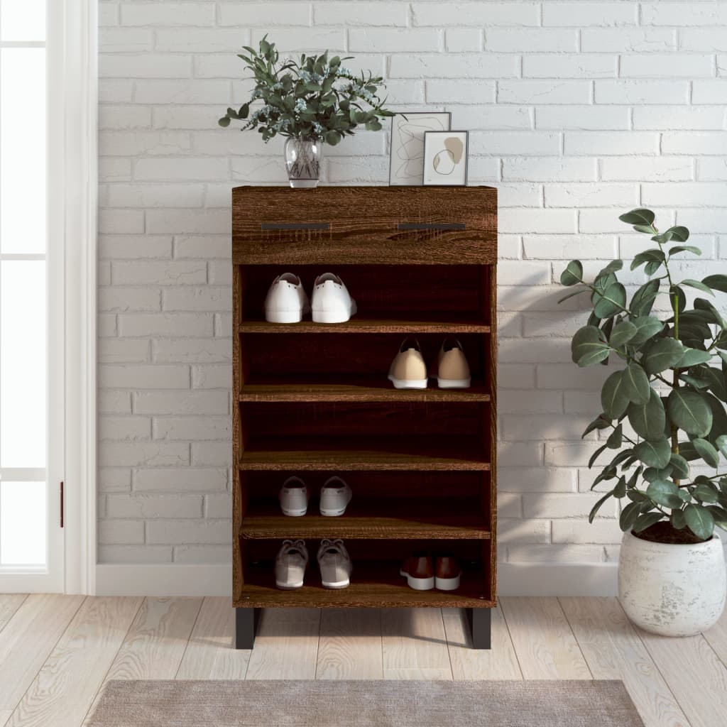 Shoe Cabinet 60X35X105 Cm Engineered Wood