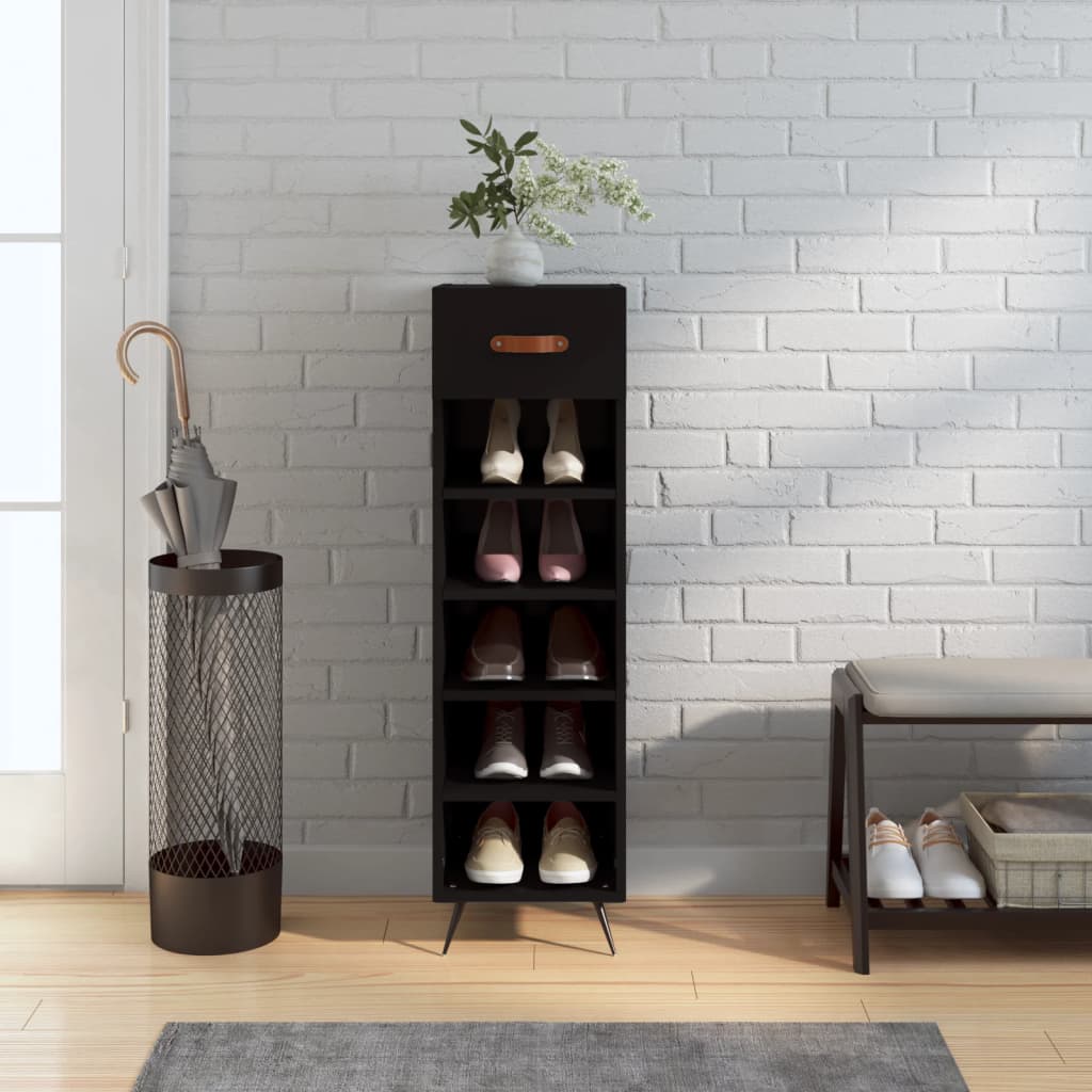 Shoe Cabinet 30X35X105 Cm Engineered Wood