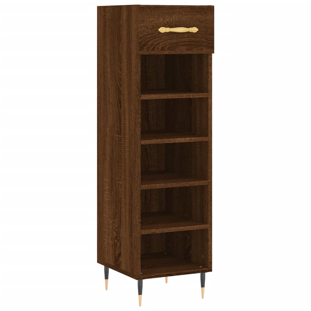 Shoe Cabinet 30X35X105 Cm Engineered Wood