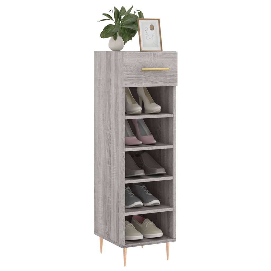 Shoe Cabinet 30X35X105 Cm Engineered Wood