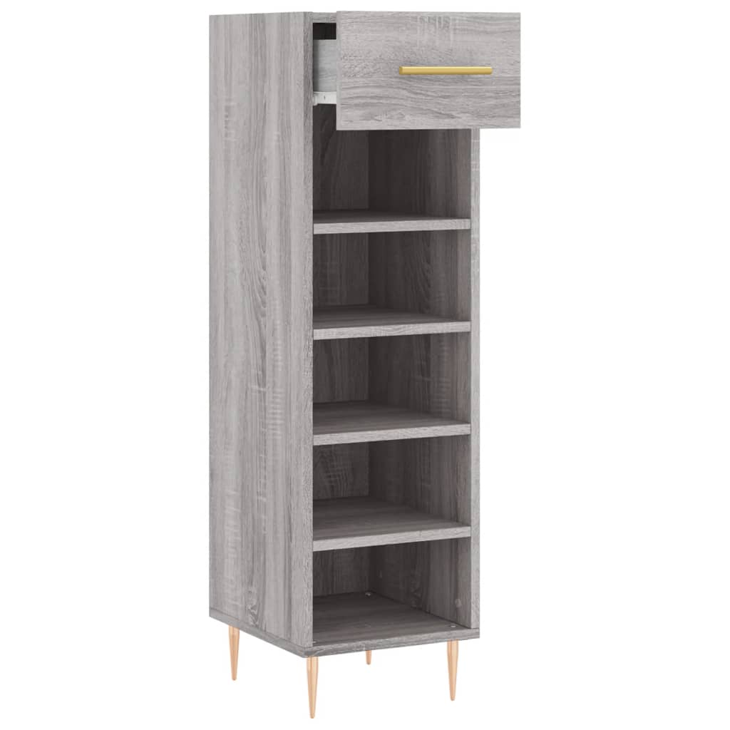 Shoe Cabinet 30X35X105 Cm Engineered Wood