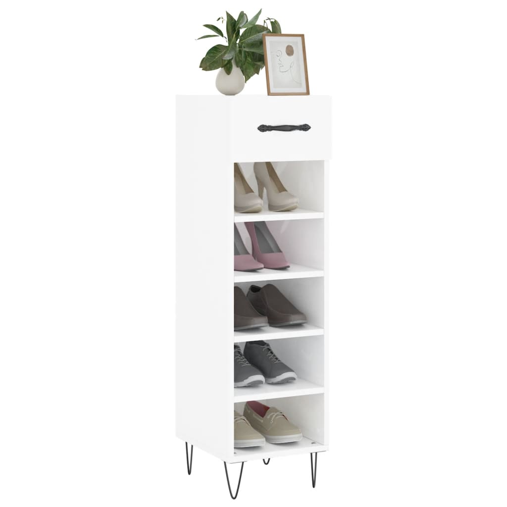 Shoe Cabinet 30X35X105 Cm Engineered Wood