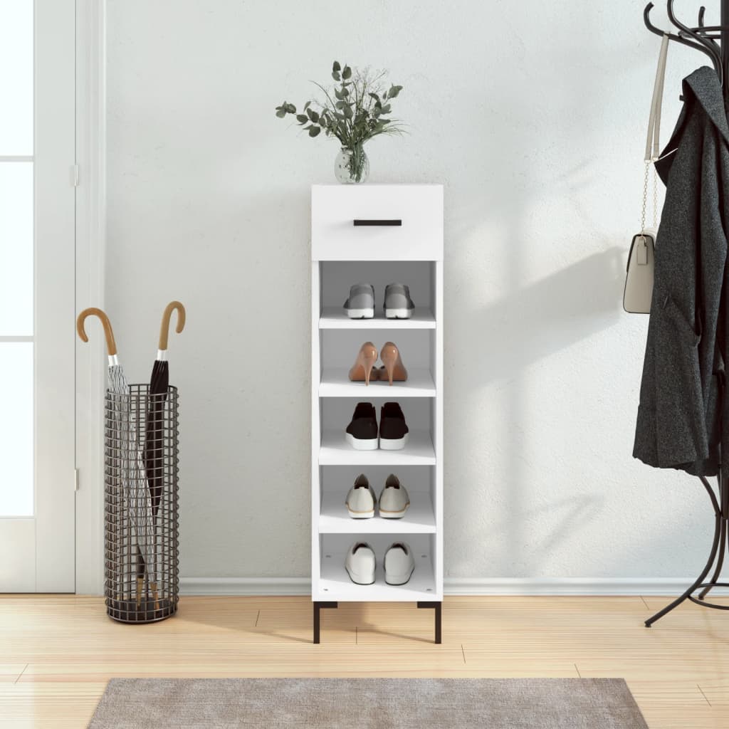 Shoe Cabinet 30X35X105 Cm Engineered Wood