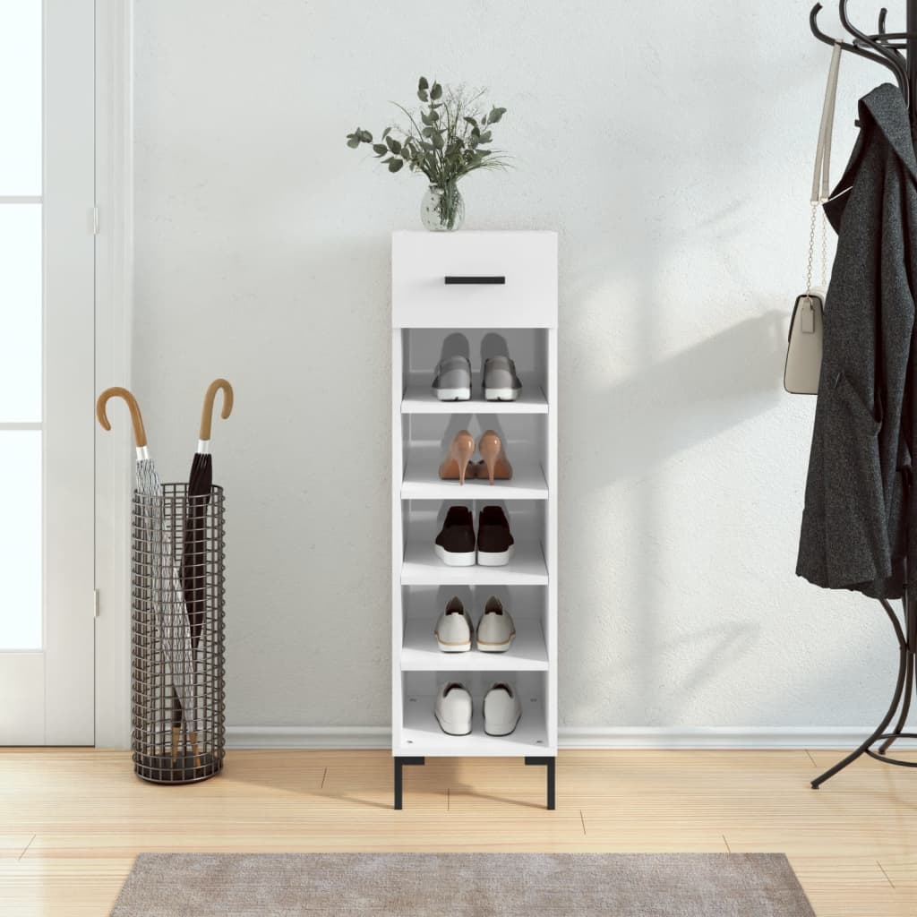 Shoe Cabinet 30X35X105 Cm Engineered Wood