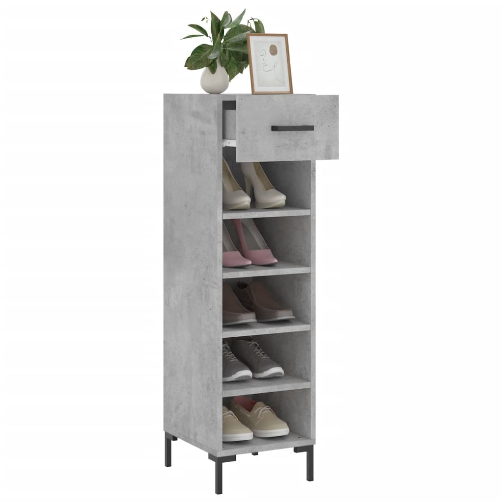 Shoe Cabinet 30X35X105 Cm Engineered Wood