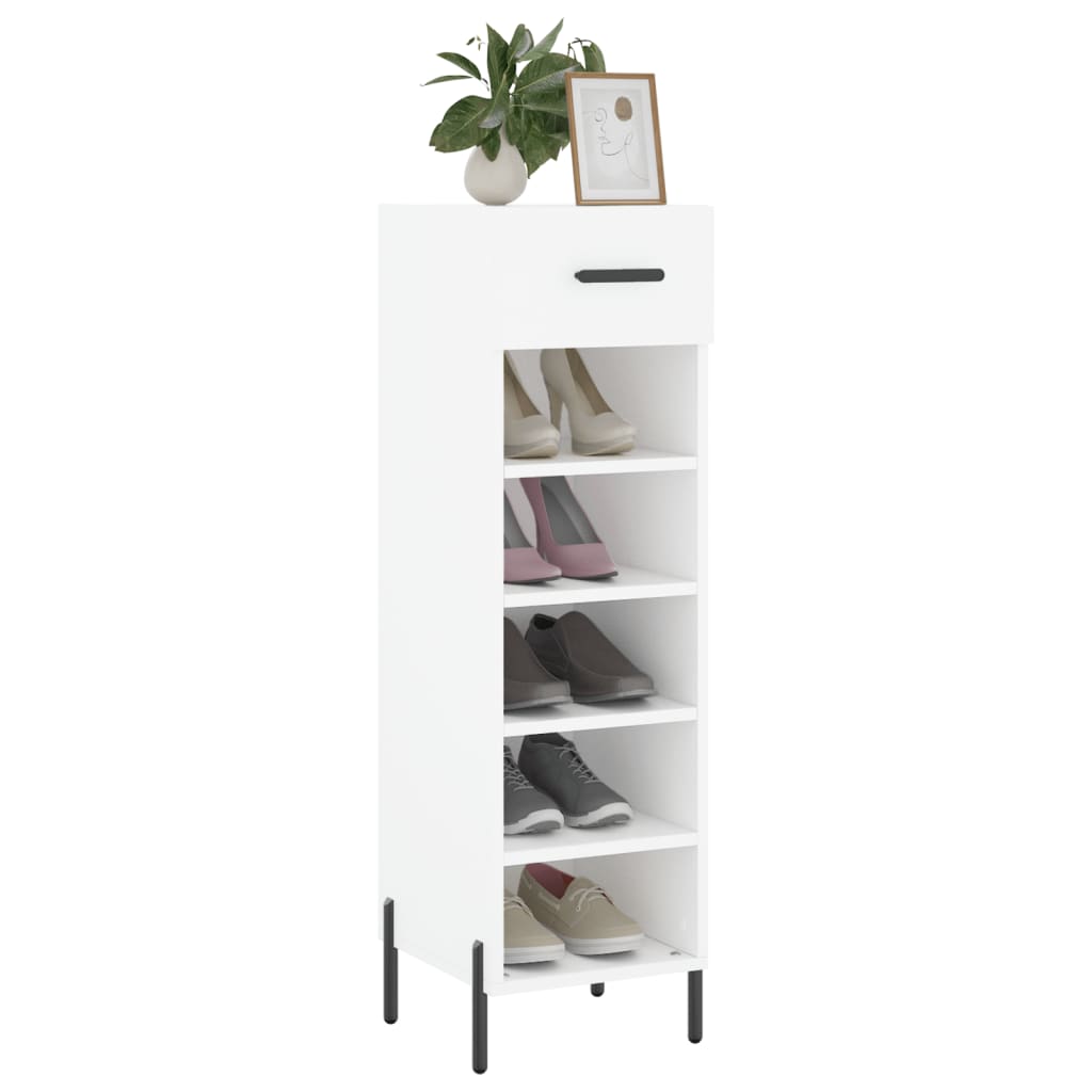 Shoe Cabinet 30X35X105 Cm Engineered Wood