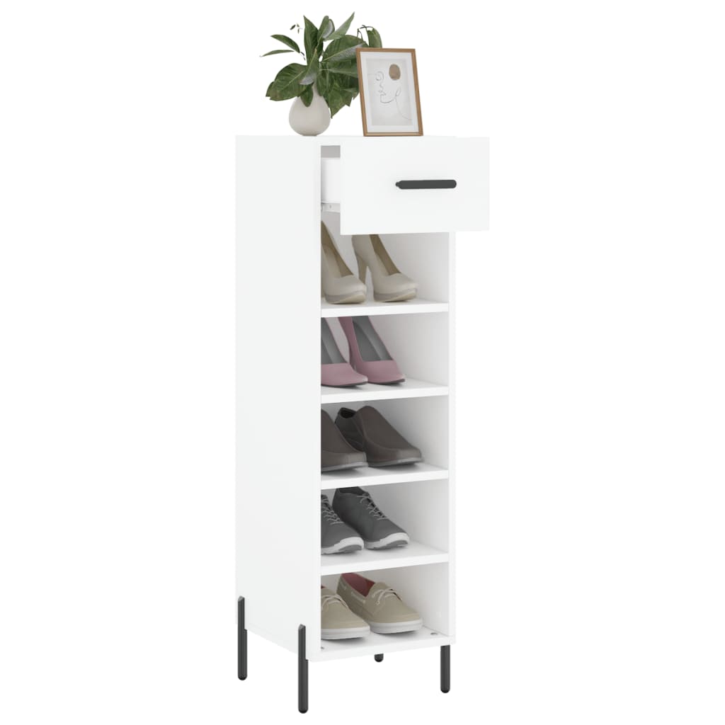 Shoe Cabinet 30X35X105 Cm Engineered Wood