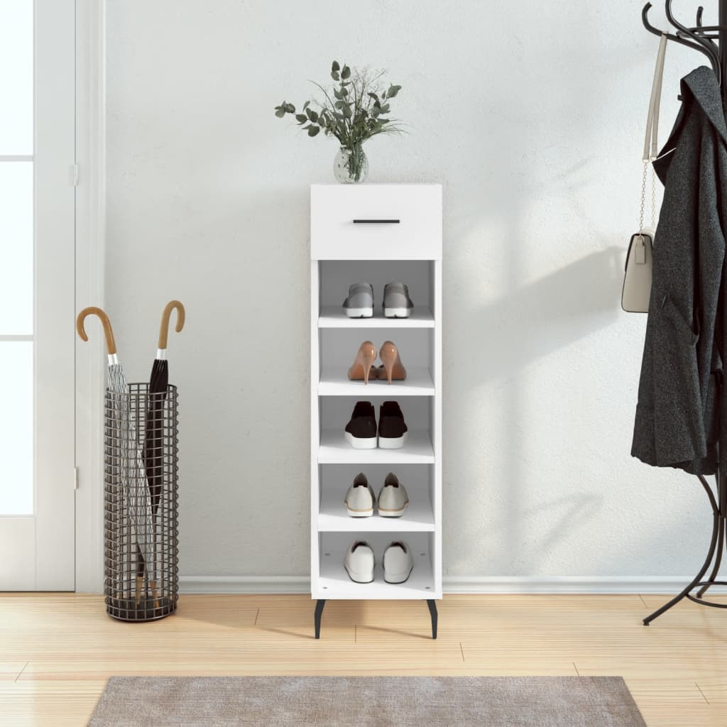 Shoe Cabinet 30X35X105 Cm Engineered Wood