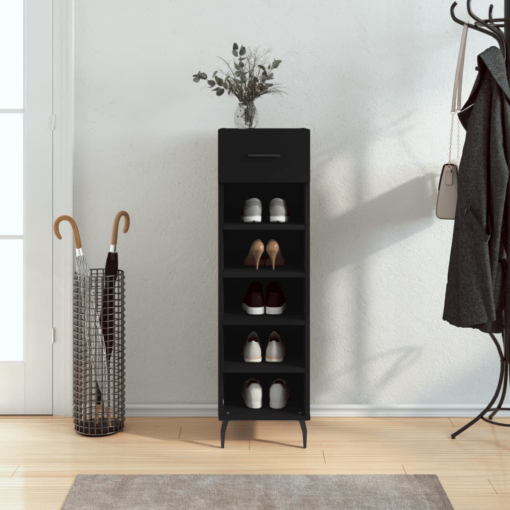 Shoe Cabinet 30X35X105 Cm Engineered Wood