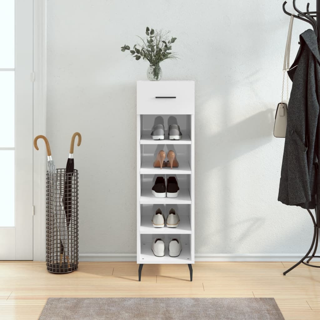 Shoe Cabinet 30X35X105 Cm Engineered Wood