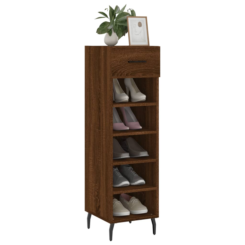 Shoe Cabinet 30X35X105 Cm Engineered Wood