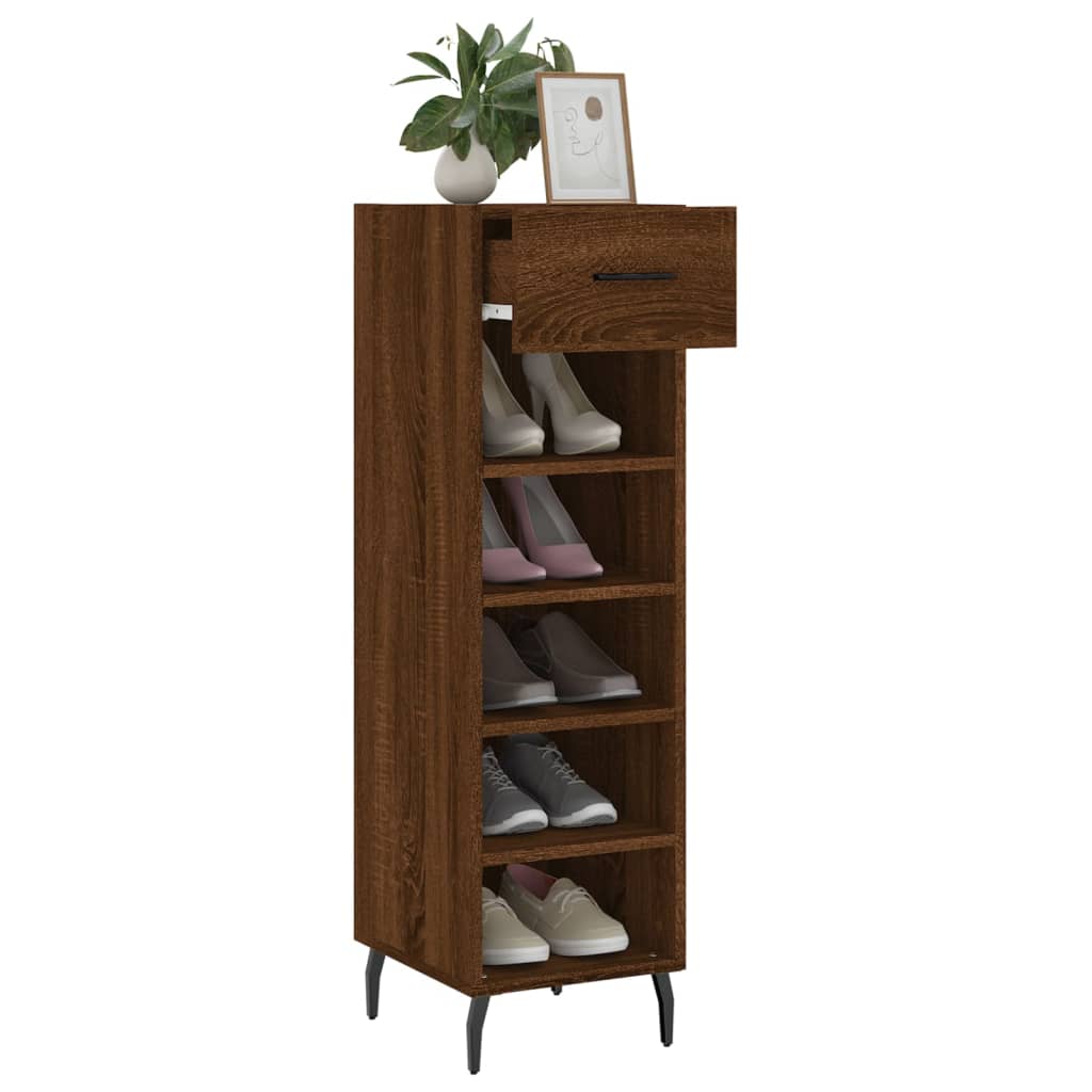 Shoe Cabinet 30X35X105 Cm Engineered Wood