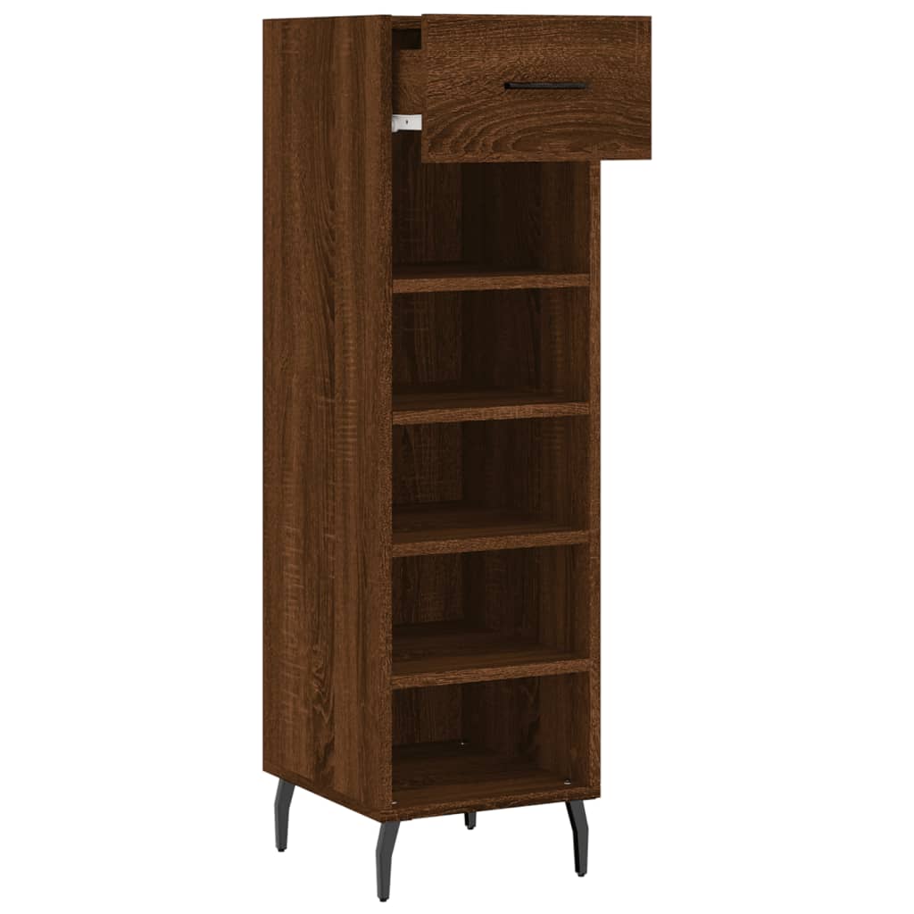 Shoe Cabinet 30X35X105 Cm Engineered Wood