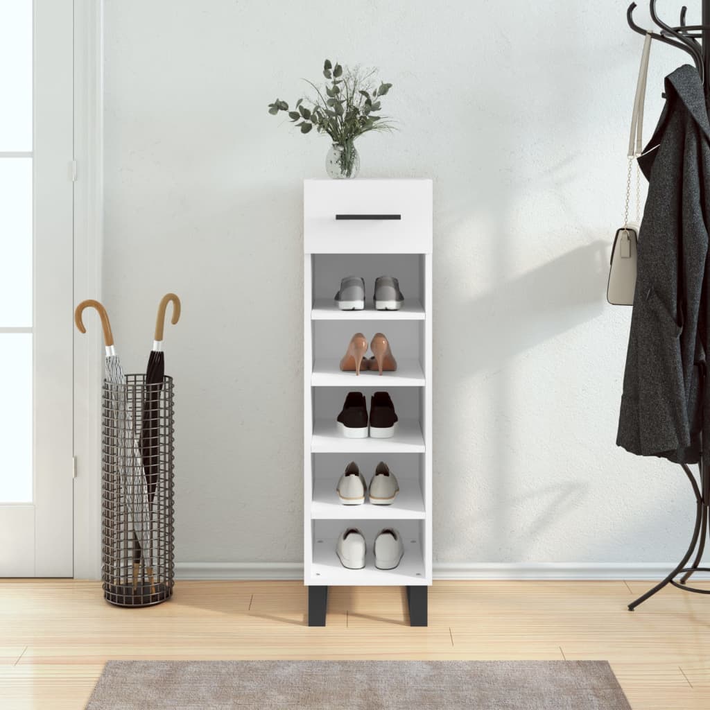 Shoe Cabinet 30X35X105 Cm Engineered Wood