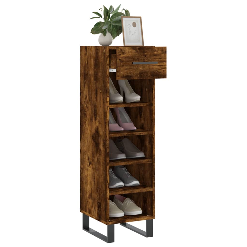 Shoe Cabinet 30X35X105 Cm Engineered Wood