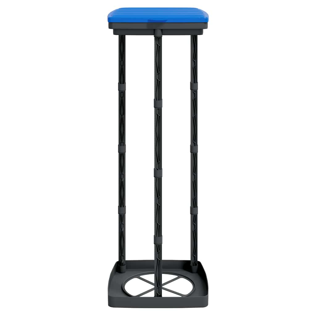 Rubbish Bag Holders 2 Pcs Black And Blue Pp