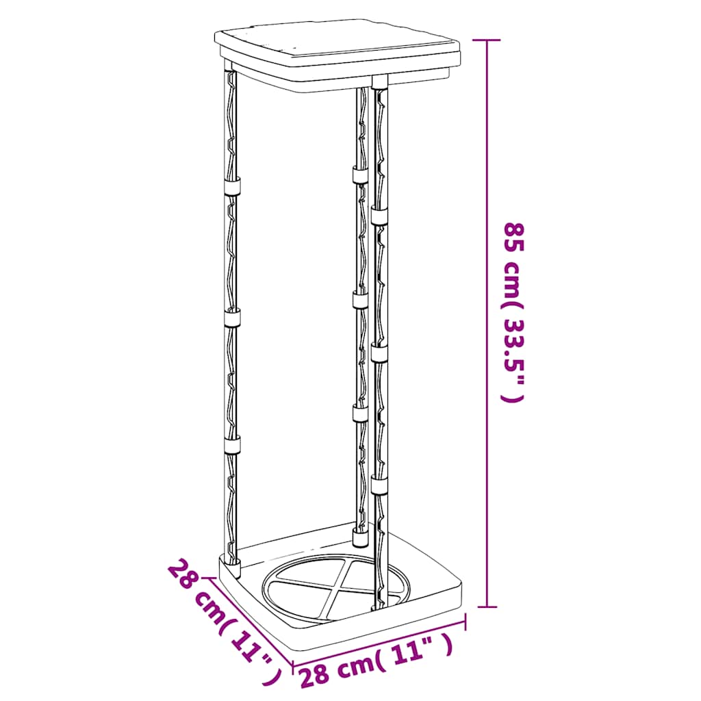 Rubbish Bag Holders 2 Pcs Black And Blue Pp