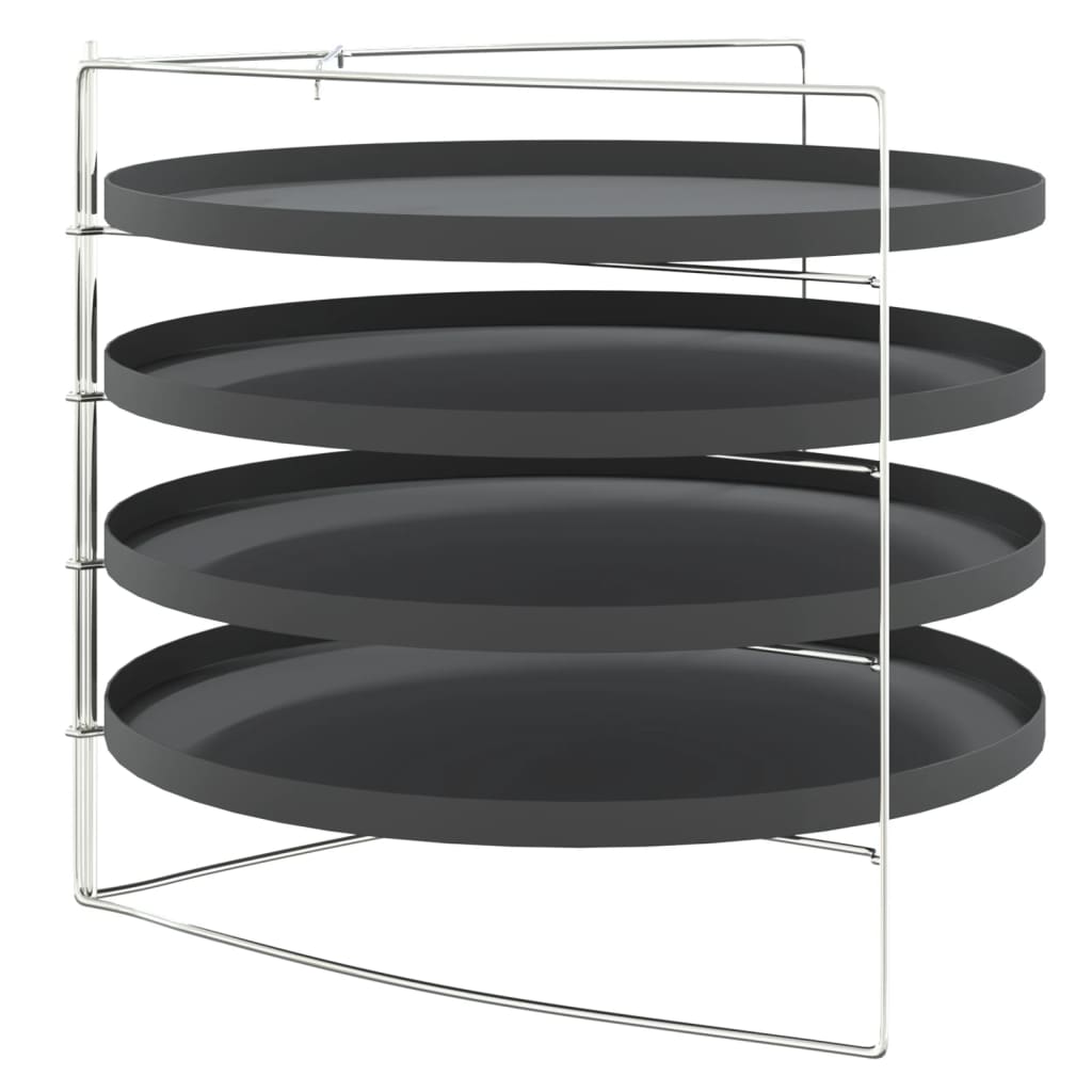 Pizza Pans 4 Pcs With Rack Ø 28 Cm Steel