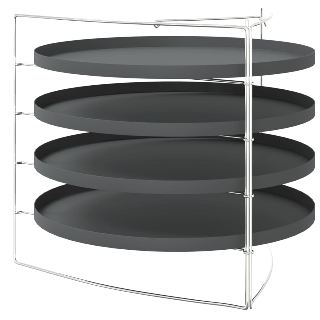 Pizza Pans 4 Pcs With Rack Ø 28 Cm Steel