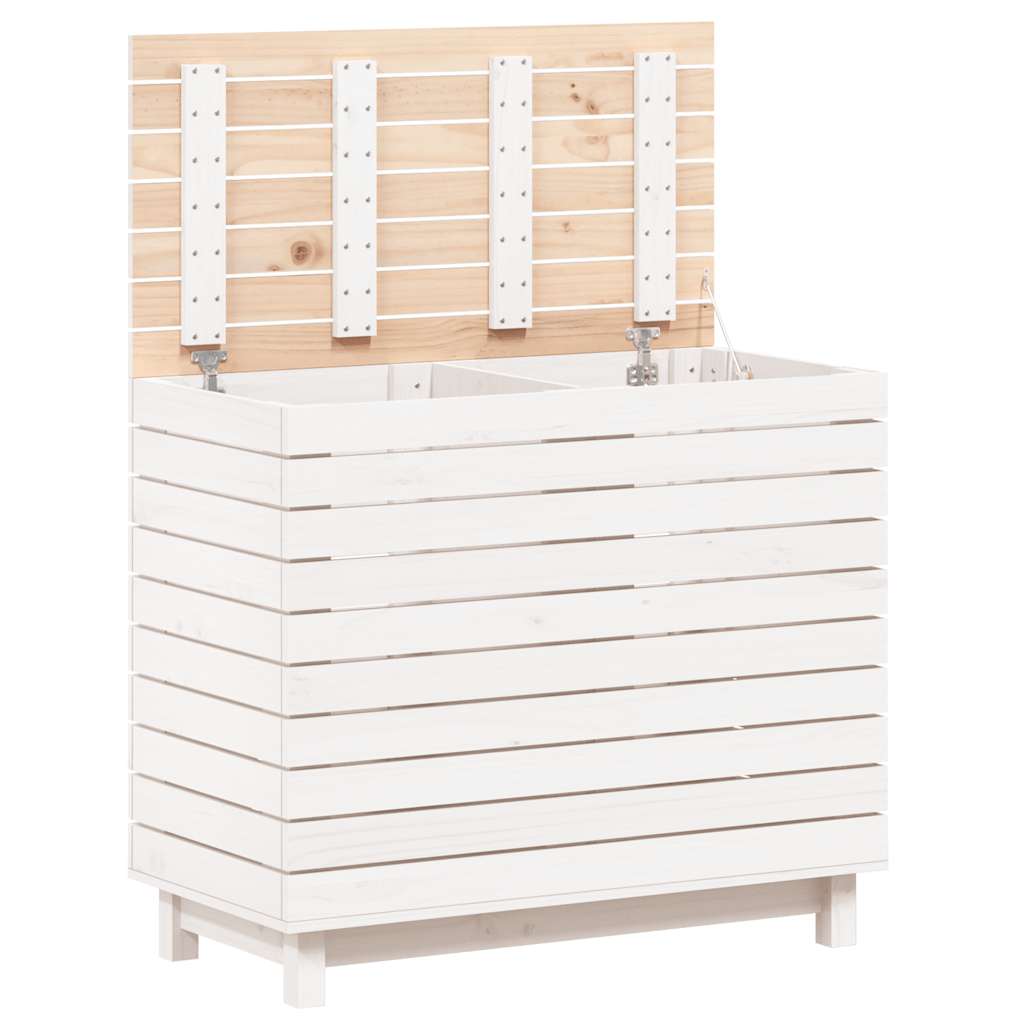 Laundry Basket 88.5X44X76 Cm Solid Wood Pine