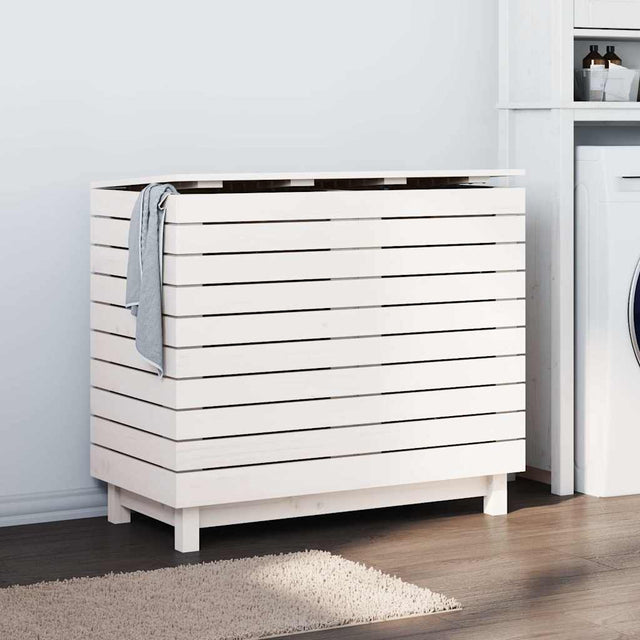 Laundry Basket 88.5X44X76 Cm Solid Wood Pine