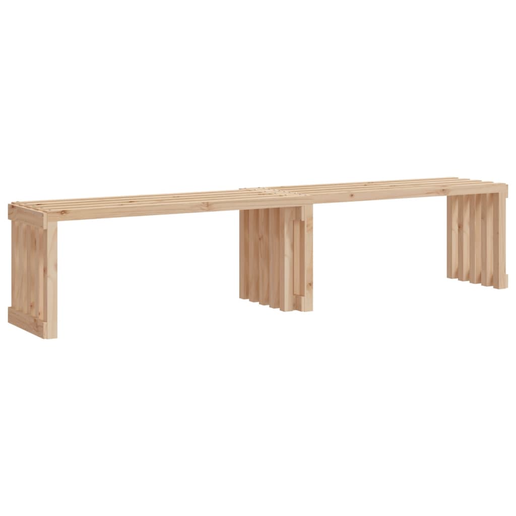 Garden Bench Extendable 212.5X40.5X45 Cm Solid Wood Pine