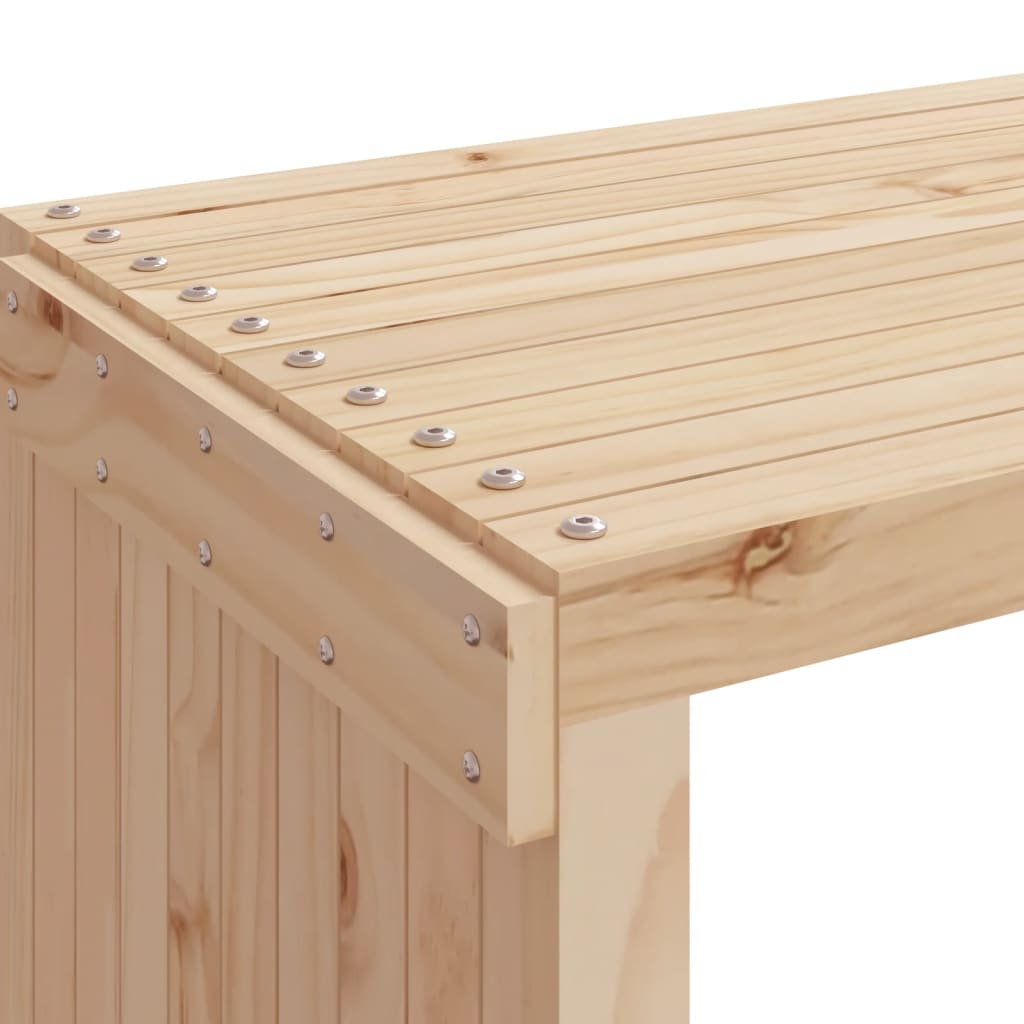 Garden Bench Extendable 212.5X40.5X45 Cm Solid Wood Pine