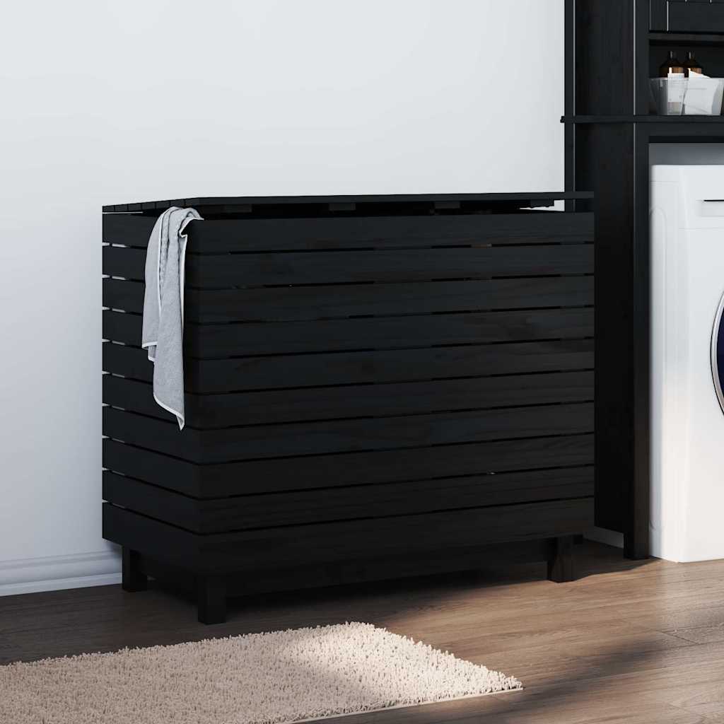 Laundry Basket 88.5X44X76 Cm Solid Wood Pine
