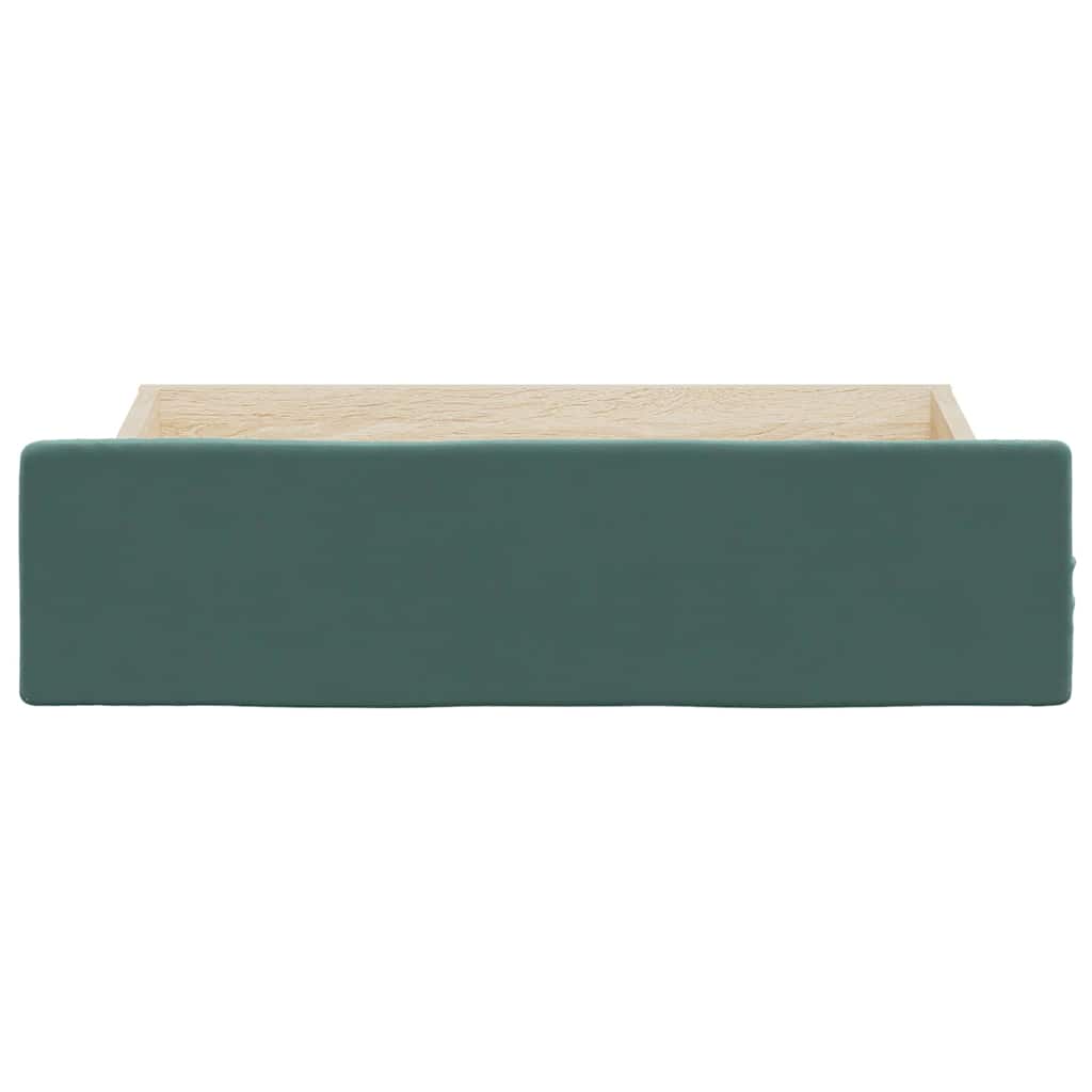 Bed Drawers 2 Pcs Engineered Wood And Velvet